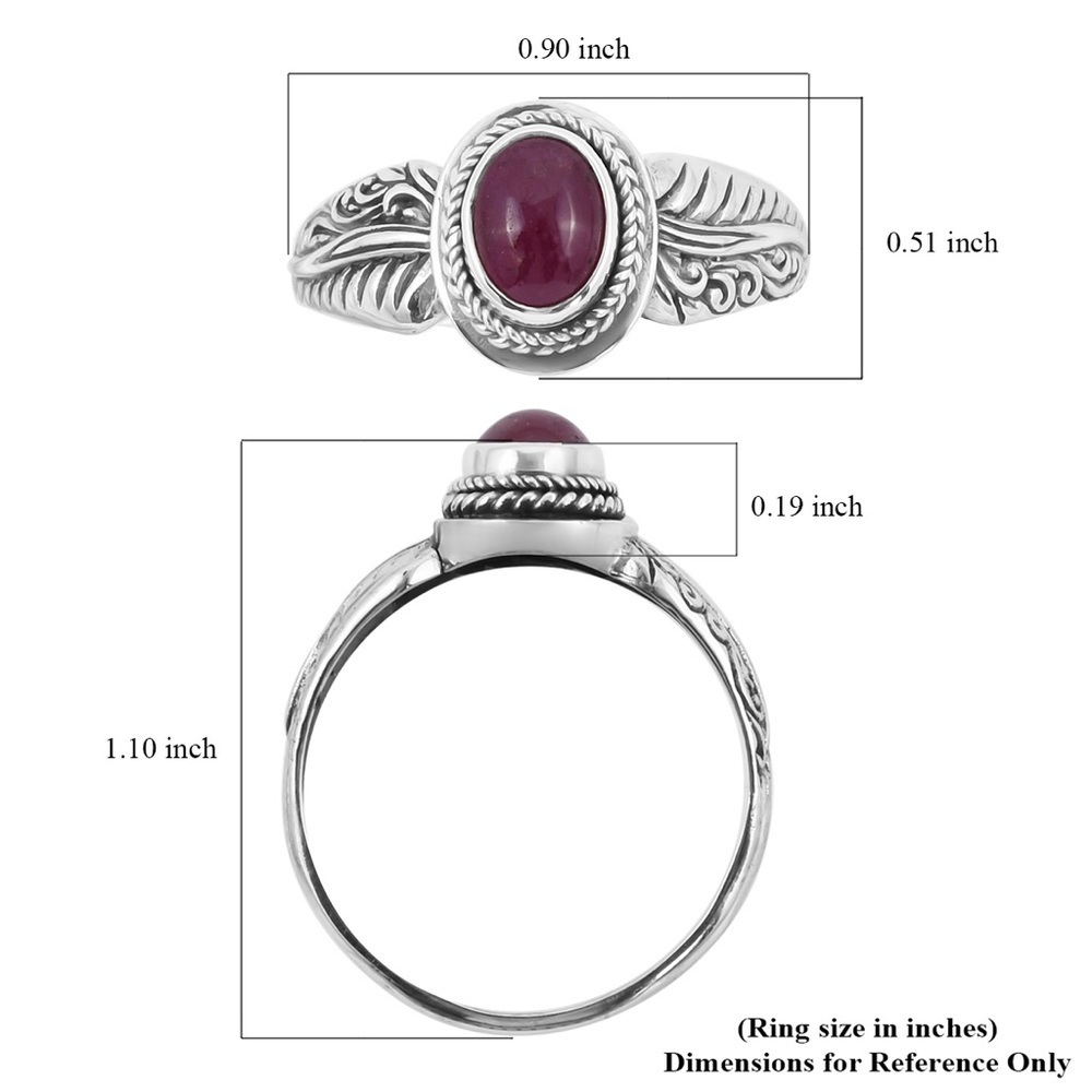 BALI LEGACY African‎ Ruby Ring in Sterling Silver 1.50 ctw